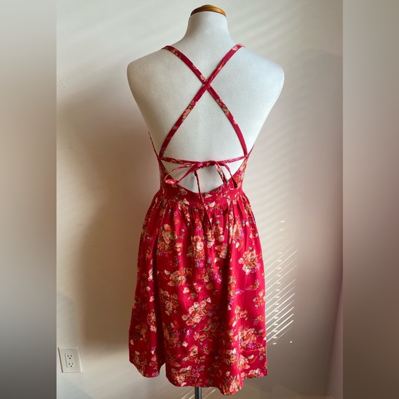 Floral Open Back Summer Dress - Picture 3 of 6